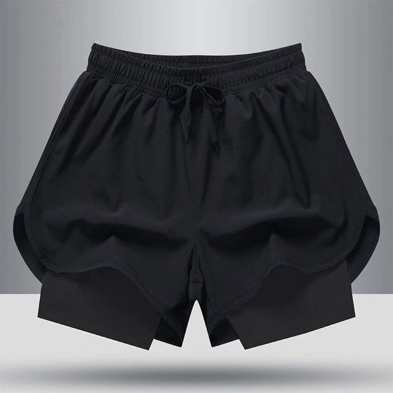 Vêtements pour hommes Shorts de course Sports Athlétisme Marathon Ample Séchage rapide Doublure anti-exposition Équipement de fitness Entraînement Pantalon trois-quarts_voghion.com