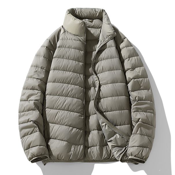 Light and thin 90% men's white duck oversized ultra-thin lightweight jacket, cold resistant down jacket C_voghion.com