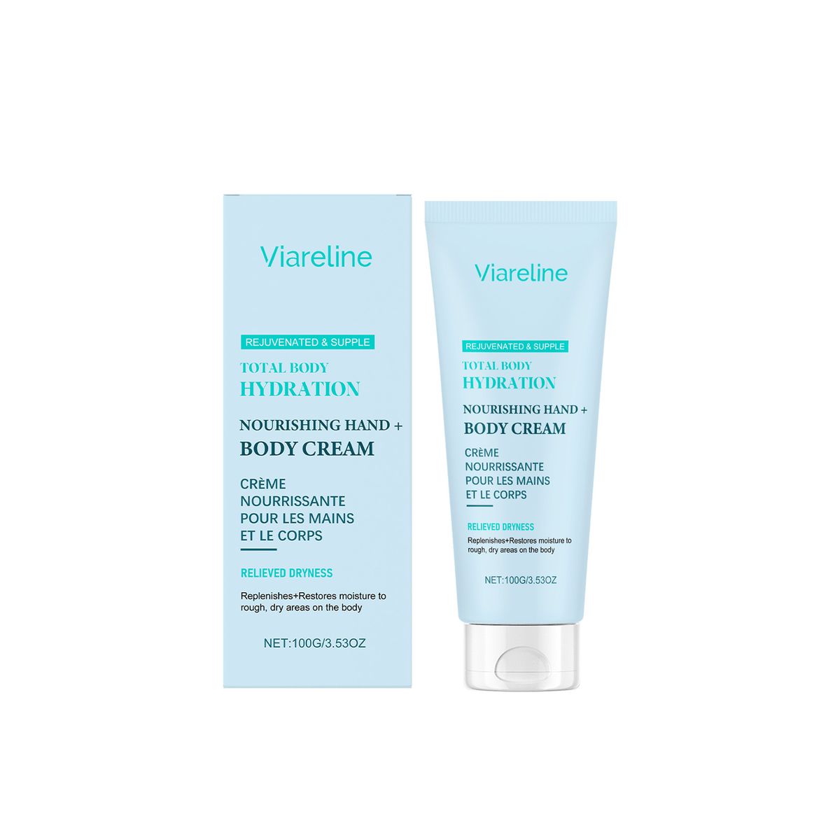 Viareline Moisturizing Lotion Sanfte feuchtigkeitsspendende, nährende Hautcreme für den Abend_voghion.com
