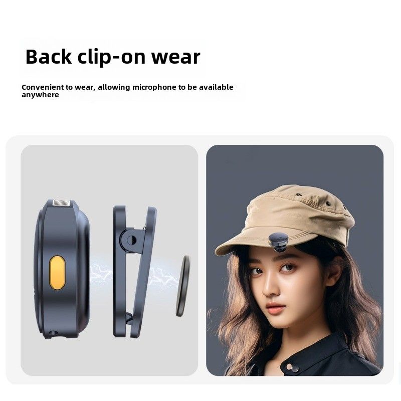 The new Q8 wireless lavalier microphone, a professional digital display noise reduction with built-in reverb for live broadcast_voghion.com