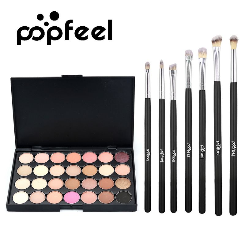 POPFEEL 28 color matte pearl 7 pieces eye shadow set_voghion.com
