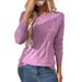 2025 Autumn Winter New Solid Color Round Neck Pullover Knitted Base Shirt Scratched Long Sleeve Sweater_voghion.com