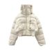 Parka invernali spessi e caldi da donna, alla moda coreana, in maglia, con collo grande, corti, in cotone, stile streetwear, versatili, con cerniera._voghion.com