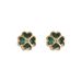 Four Leaf Flower Exquisite Small Earrings Female Green Flower Earrings Small Fragrant Design Temperament Earrings Trend_voghion.com