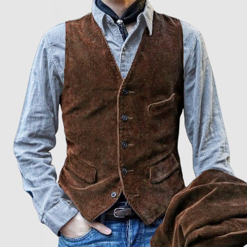 ​Herren-Cordblazer – Lässiger Anzugmantel mit entspannter Passform und Revers, einreihig, mit zwei Knöpfen, strapazierfähig und stilvoll für Arbeit und Freizeit​_voghion.com