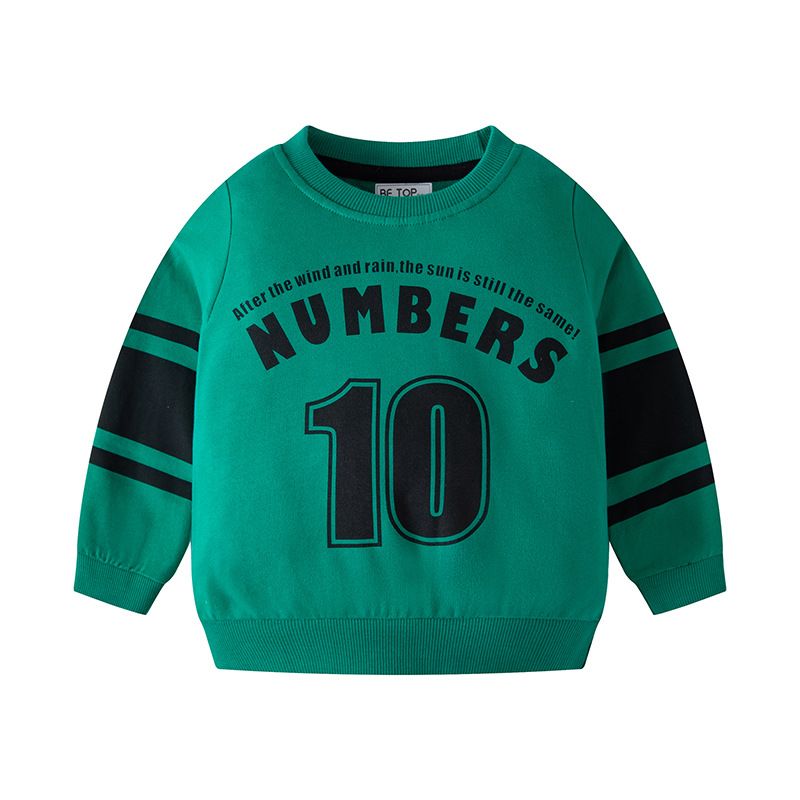 Children's Cartoon Autumn/Winter Baby Hoodie Alphabet Boy Cotton Pullover_voghion.com