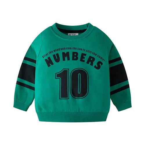 Sudadera con capucha para bebé de otoño/invierno con dibujos animados para niños, jersey de algodón con alfabeto para niño_voghion.com
