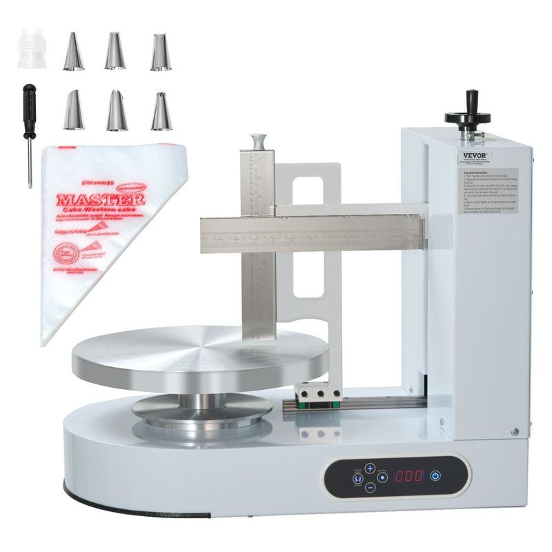 Cake Decorating Machine Cake Frosting Spreading For 6' To 14' Cake White_voghion.com