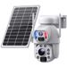 Máquina de vigilância 4G sem fio de baixa potência solar externa, câmera dupla binocular, câmera inteligente com zoom de 20x_voghion.com