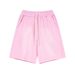 Lente en zomer oude spray-dye geborstelde losse rand high street trend merk korte mouwen shorts koppelpak_voghion.com