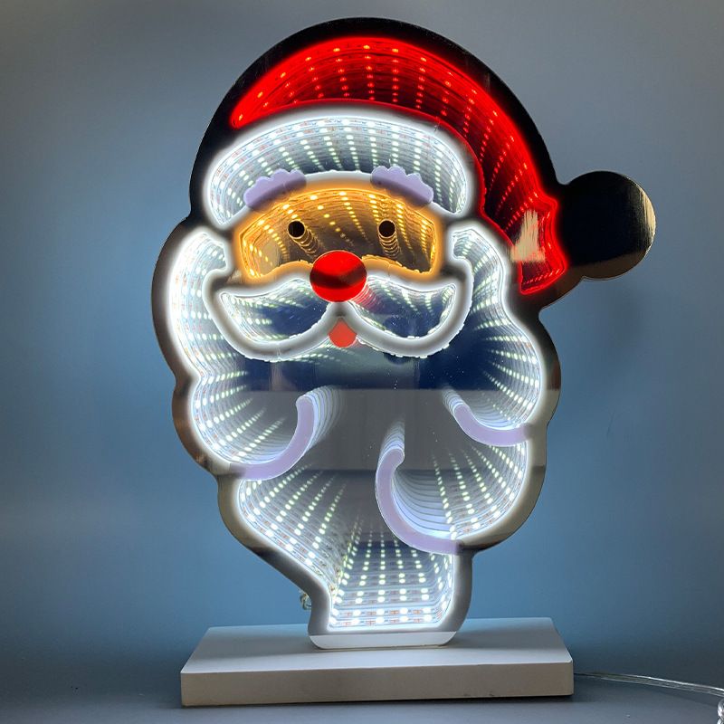 New LED Tunnel Daytime Ambient Creative Gift Thousand Layer Mirror Abyss Decorative Light_voghion.com