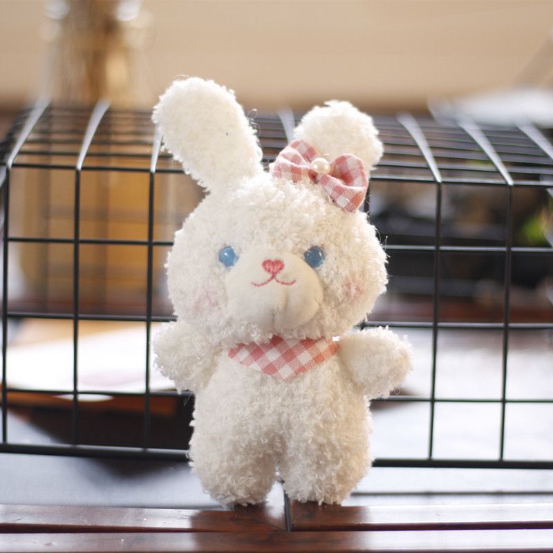Adorable Plush Bear Keychain Soft Toy Cute Rabbit Pendant Wholesale Backpack_voghion.com
