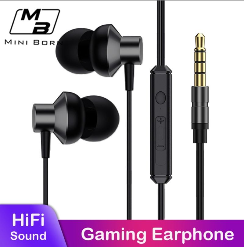 Écouteurs filaires 2024 3,5 mm GAMING Casque Écouteurs, écouteurs intra-auriculaires PUBG MLBB GAMING Écouteur, qualité sonore stéréo HIFI Deep Bass, contrôle du volume, Ea_voghion.com