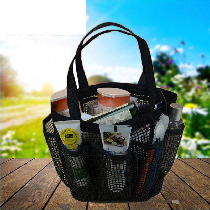 Bathing And Swimming Bag Bathroom Storage Basket Mesh Handbag Large Capacity Bathing Bag Toiletry Bag_voghion.com