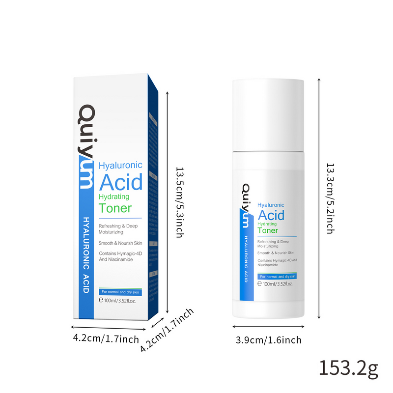 Toniki QUIYUM Tonik z kwasem hialuronowym 100ml Nawilżający, Nawilżający, Odżywiający, Delikatne pory_voghion.com