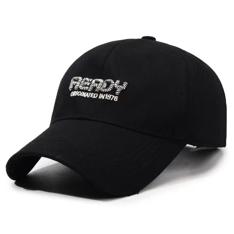 New Korean Fashion Embroidered Letter Baseball Personality Distressed Outdoor Sunshade Duckbill Cap Casual Versatile Hat_voghion.com