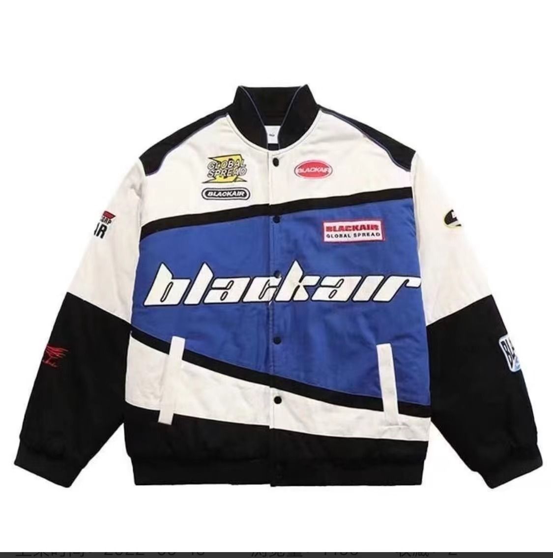 Embroidered vintage racing jacket Men's and women's biker jackets Fall/winter baseball uniforms_voghion.com
