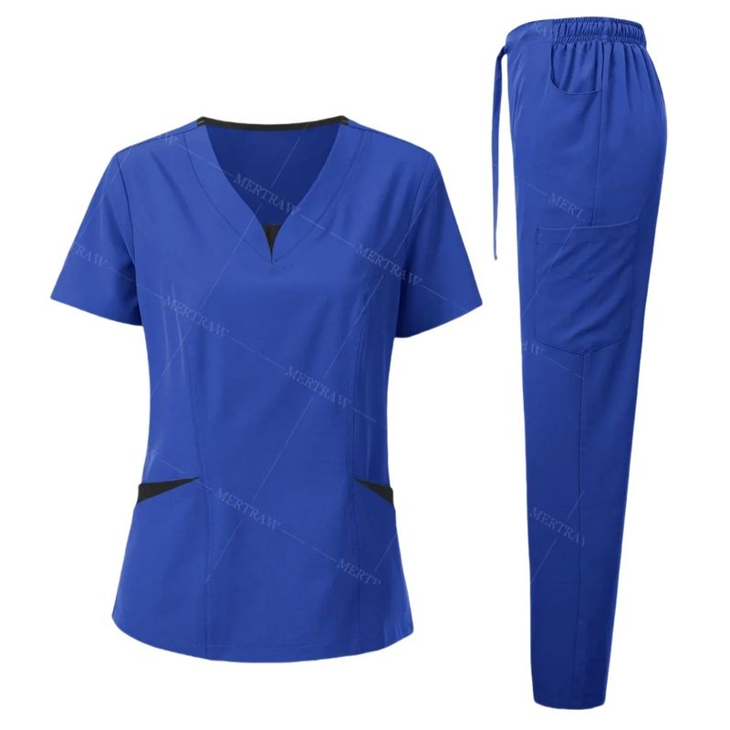 Women’s Clothing Washing Clothes Short Sleeved Trousers For Pet Oral Brushing Clothes Washing Clothes Suit Breathable Thin Doctor Work Clothes_voghion.com