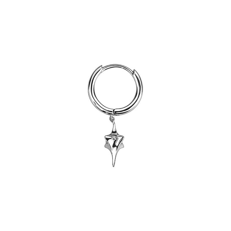Cercei bărbătești Starlight Tide, stil cool, cu stea, ediție coreeană, personalizați, stil la modă, cercei bărbătești cu stea_voghion.com