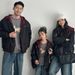 Cappotto invernale con cappuccio ricamato in stile coreano – Giacche coordinate per la famiglia, per genitori e bambini (80 cm-3XL, nero/classico)_voghion.com