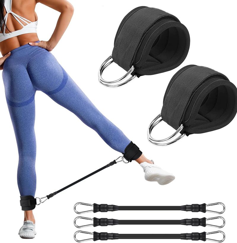 Ankle Resistance Bands, Ankle Bands for Working Out with Cuffs, Resistance Bands for Leg Butt Training Workout Equipment for Kic_voghion.com