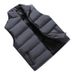 Gilet trapuntato senza maniche da donna - Gilet imbottito invernale caldo con tasche laterali, gilet unisex foderato in pile in nero/beige/carbone/rosso_voghion.com
