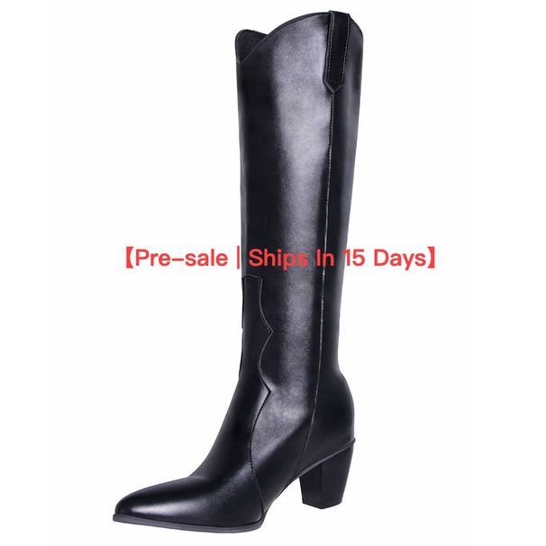 【Pre-sale | Ships In 15 Days】Fashion Plus-size Pointed Over-the-knee Boots For Women_voghion.com