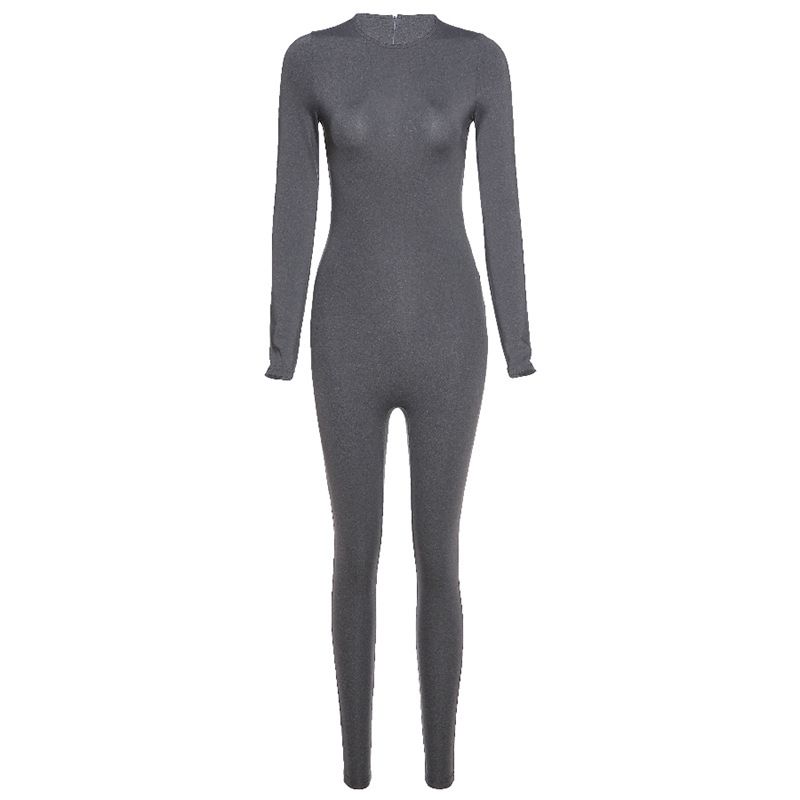 Feng 2024 Spring New Women's Long Sleeve Slim Fit High Waist Hip Lifting Sports Jumpsuit_voghion.com