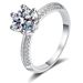 Half The Country Live Broadcast Moissanite Diamant-Intarsien Frauen Elegante Ein Karat Sechs-Zinke Einstellbare_voghion.com