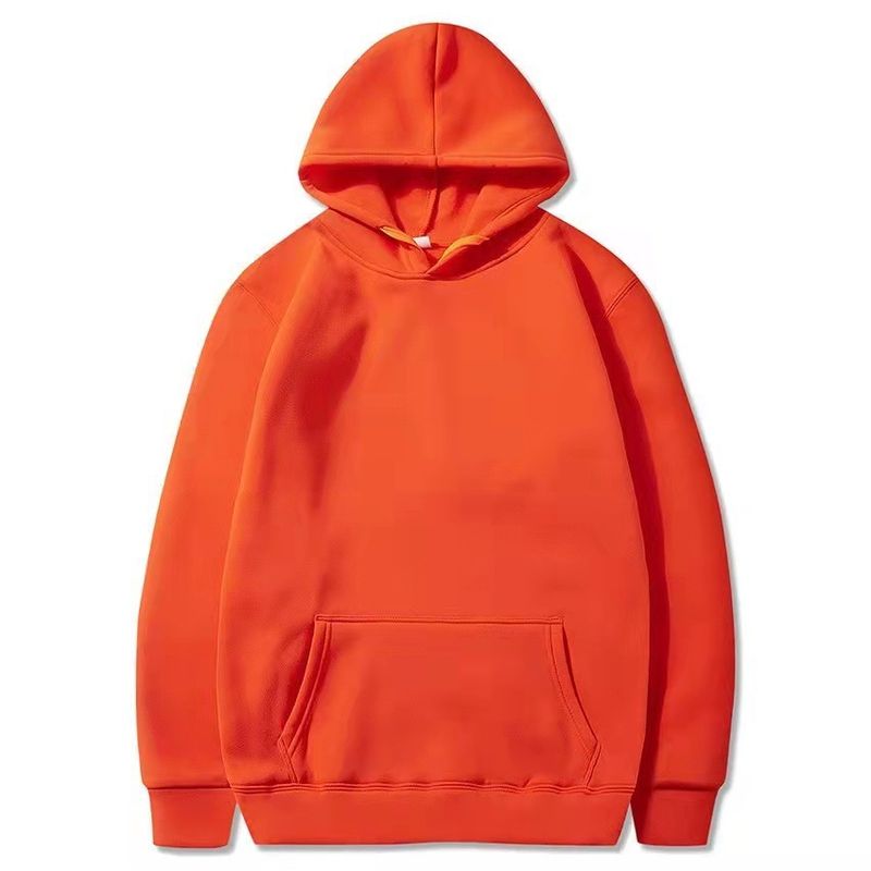 Men's Plus Velvet Sweatshirt Plus Velvet Blank Men's Sweatshirt Large Size Solid Color Pullover Hoodie Sweatshirt Men_voghion.com