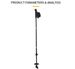 Two-Section Aluminum Alloy Double Board Snow Cane Multi-Functional Ski Portable Climbing Shock-Absorbing Walking Stick_voghion.com