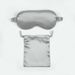 Silk-Like Sleep Mask & Drawstring Bag Set - Wedding Favors Gift (Double-Sided Breathable Luxury Travel Essentials)_voghion.com