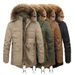 Men's Clothing Men's Longline Fleece-Lined Parka - Detachable Hood Winter Coat (4 Colors, L-4XL)_voghion.com