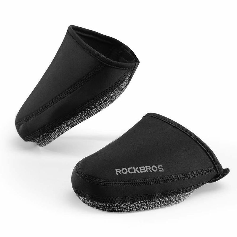 ROCKBROS Überschuhe Bike Shoecover Halber Überschuh MTB Rennrad S/L Schwarz_voghion.com
