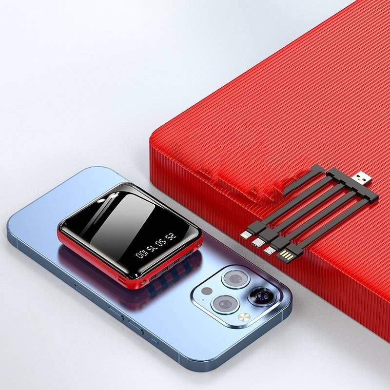 Mobile phone charging power mini with cable charging treasure 5000/10000/20000 mA high capacity compact portable gift mobile power_voghion.com