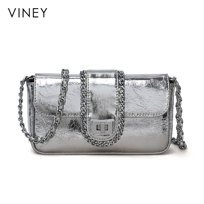 VINEY Laukku 2025 Uusi Crossbody Bag Ketju Satulalaukku Mini Kainalolaukku Kevät ja Kesä Naisten Laukku_voghion.com