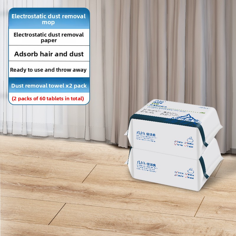 Multi-Function Mop – Wet/Dry Swivel Floor Cleaner With Disposable Electrostatic Dust Sheets (Non-Woven Fabric, Extendable Handle 90-150cm)​_voghion.com