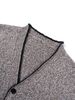 Men’s Trendy Knit Cardigan Jacket - Lightweight Open Front Sweater Coat For Spring & Autumn (Dark Gray, S-XXL)_voghion.com