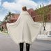 Women's Shawls Temperament Solid Color Shawl Cape Large Size Knitted Warm Cardigan Cheongsam Versatile Wool Cape_voghion.com