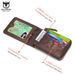 BULLCAPTAIN RFID Neue Herrenbrieftasche Leathe Coin Puse Designe Band Wallet Clutch Leathe Wallet Herrenbrieftasche Cad_voghion.com