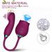 Vibrador de succión de rosas para mujeres, vibrador de punto G y clítoris con masajeador personal que imita el movimiento de los dedos._voghion.com