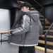 2024 New Men Winter Coat Thickened Trendy Brand Ins Padded Jacket Short Style Handsome Hooded Yurong Cotton Clothing_voghion.com