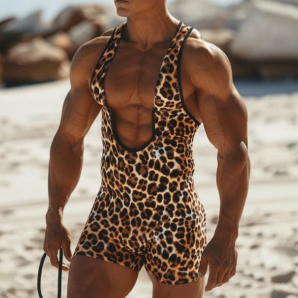 Męski kombinezon na co dzień na lato Męski kombinezon bez rękawów z kapturem – lekka odzież sportowa na lato w klasycznych kolorach (S-XXXL)_voghion.com