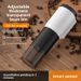 Elektrische manuelle automatische italienische Übergieß-Kaffeemühle mit grobem und feinem Mahlgrad, wiederaufladbar_voghion.com