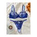 Intimo da donna con reggiseno blu e ricamo in prospettiva, intimo da donna Pure Desire Style Mesh Temptation_voghion.com