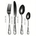 Gothic Besteckset - Skelett-Rosen-Design, 24-teilig_voghion.com