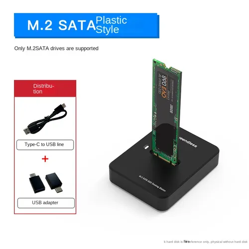 Dual-Protocol M.2 SSD Dock - Ondersteunt NVMe/SATA-interfaces, Plug and Play, USB3.1 Gen2, Tot 2TB opslag, Aluminiumlegering warmteafvoerontwerp_voghion.com