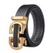 New Hot Selling Top Layer Cowhide Belt New Pure Copper Leather Automatic Buckle Elastic Belt Fashion Men's Business Belt Gift_voghion.com