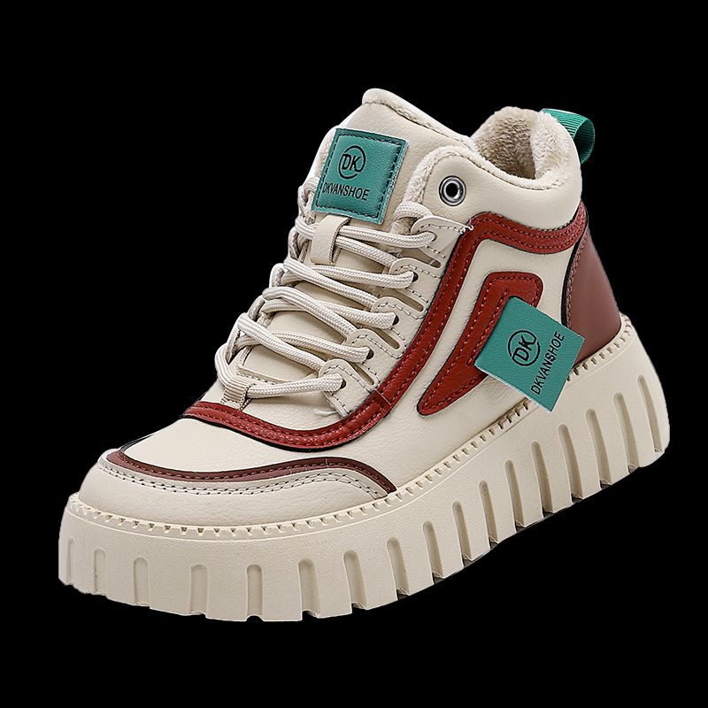 Fleece casual shoes muffin sole women's shoes_voghion.com