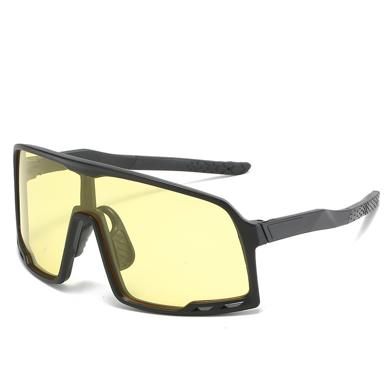 Fashionable cycling glasses Dazzling reflective mercury sunglasses Outdoor sports mirror large frame sunglasses_voghion.com